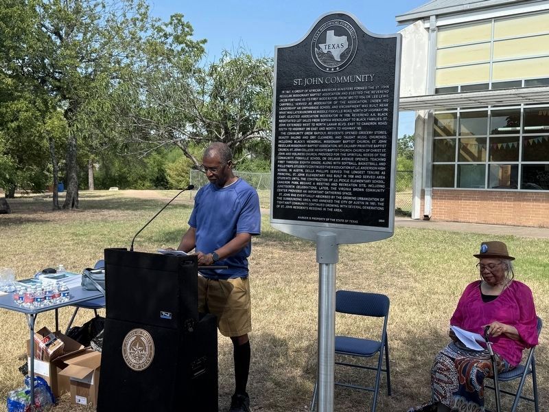St. John Community Marker. Click for full size. St. John Community Marker image. Click for full size.