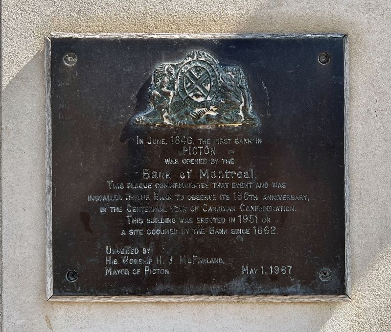 Bank of Montreal Marker. Click for full size. Bank of Montreal Marker image. Click for full size.
