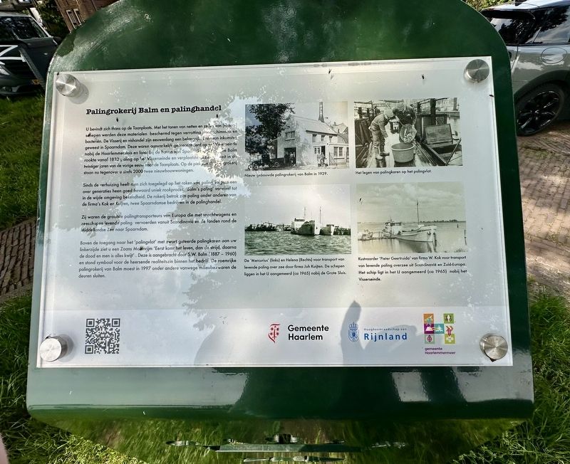 Palingrokerij Balm en palinghandel / Balm Eel Smokehouse and Eel Trading Marker. Click for full size. Palingrokerij Balm en palinghandel / Balm Eel Smokehouse and Eel Trading Marker image. Click for full size.