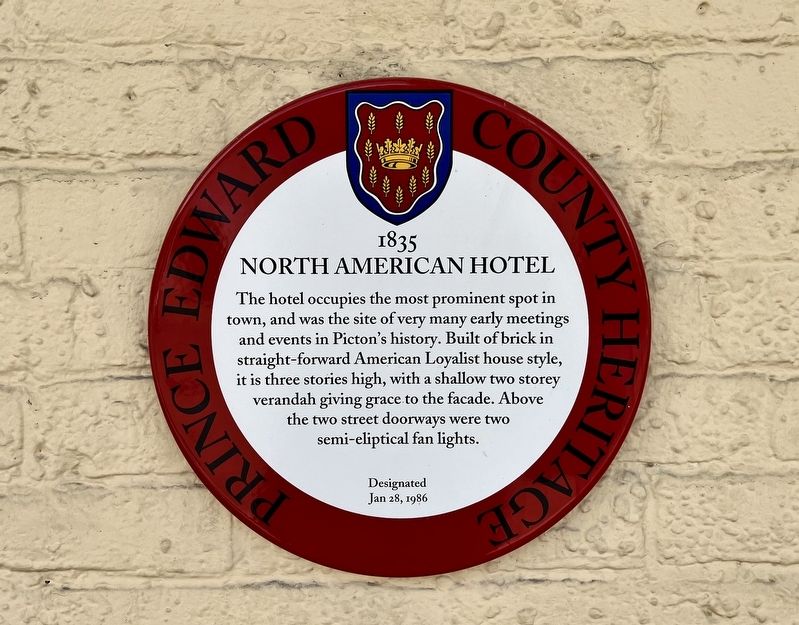 North American Hotel Marker. Click for full size. North American Hotel Marker image. Click for full size.