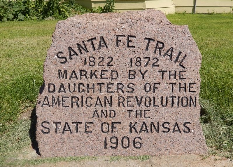 Santa Fe Trail Marker. Click for full size. Santa Fe Trail Marker image. Click for full size.