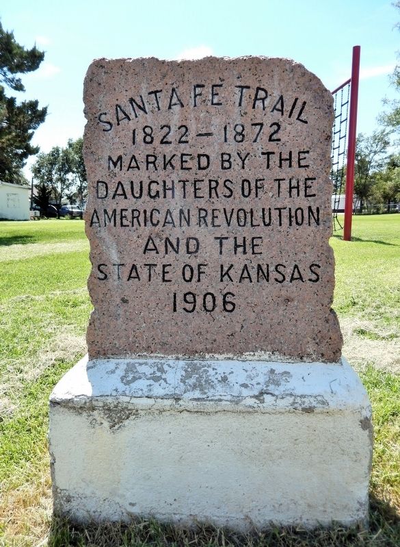 Santa Fe Trail Marker. Click for full size. Santa Fe Trail Marker image. Click for full size.