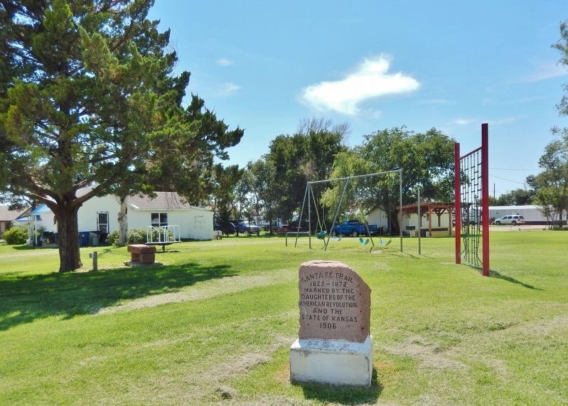 Santa Fe Trail Marker. Click for full size. Santa Fe Trail Marker image. Click for full size.