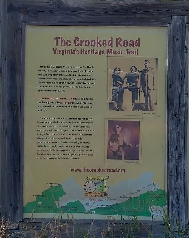 The Crooked Road Marker image. Click for full size.