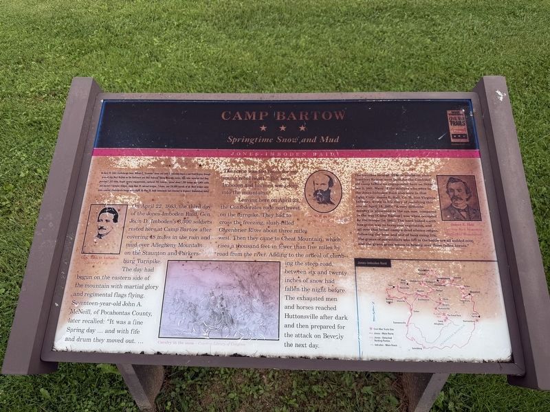 Camp Bartow Marker. Click for full size. Camp Bartow Marker image. Click for full size.