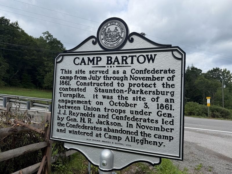 Camp Bartow Marker. Click for full size. Camp Bartow Marker image. Click for full size.