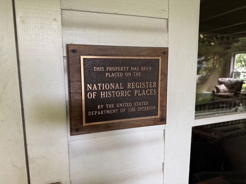National Register of Historic Places nomination form for the house. Click for full size. National Register of Historic Places nomination form for the house image. Click for full size.
