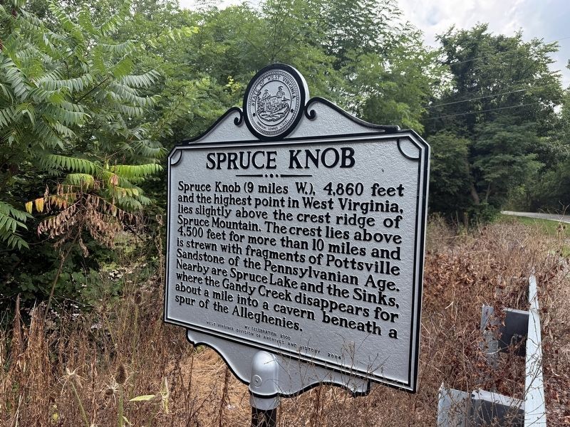 Spruce Knob Marker. Click for full size. Spruce Knob Marker image. Click for full size.