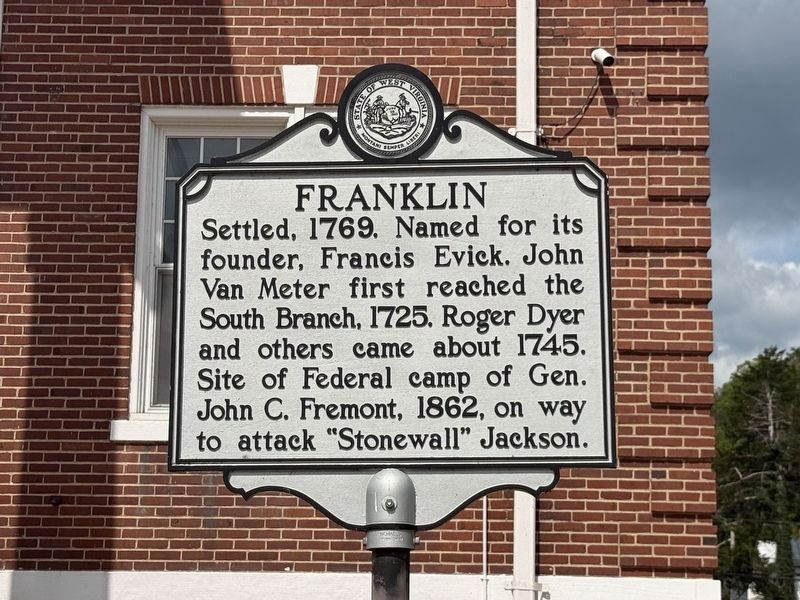 Franklin Marker. Click for full size. Franklin Marker image. Click for full size.
