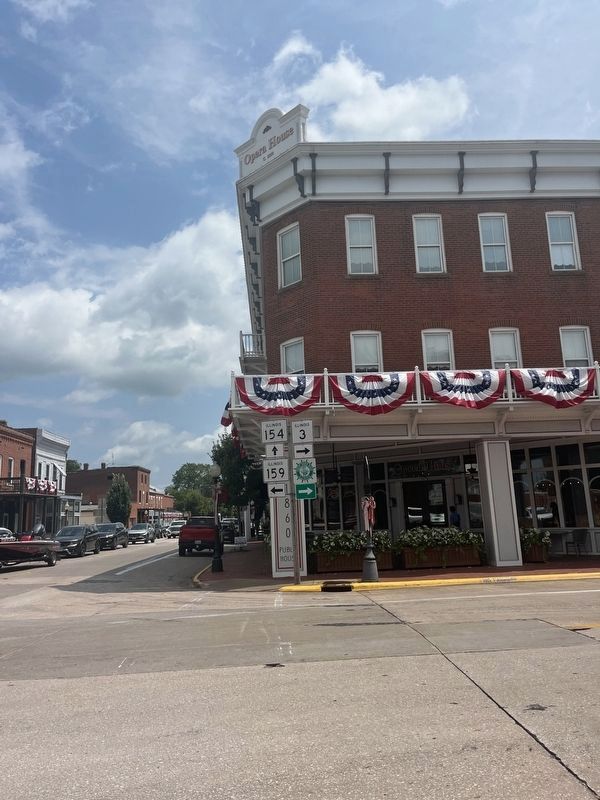 1860 Building & 112 E. Market Marker. Click for full size. 1860 Building & 112 E. Market Marker image. Click for full size.