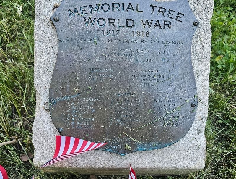 Company C, 307th Infantry, 77th Division Marker. Click for full size. Company C, 307th Infantry, 77th Division Marker image. Click for full size.