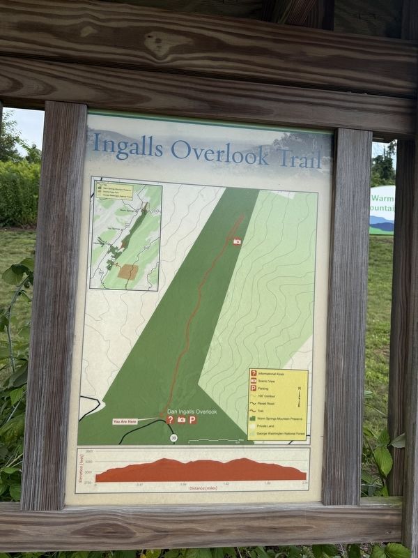 Ingalls Overlook Trail (adjacent map). Click for full size. Ingalls Overlook Trail (adjacent map) image. Click for full size.