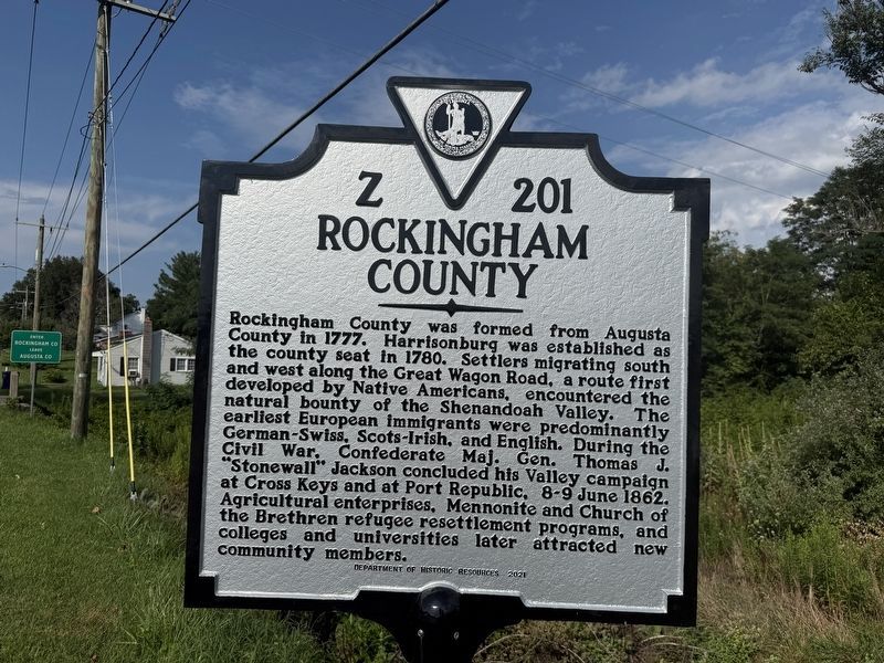 Rockingham County side of the marker. Click for full size. Rockingham County side of the marker image. Click for full size.