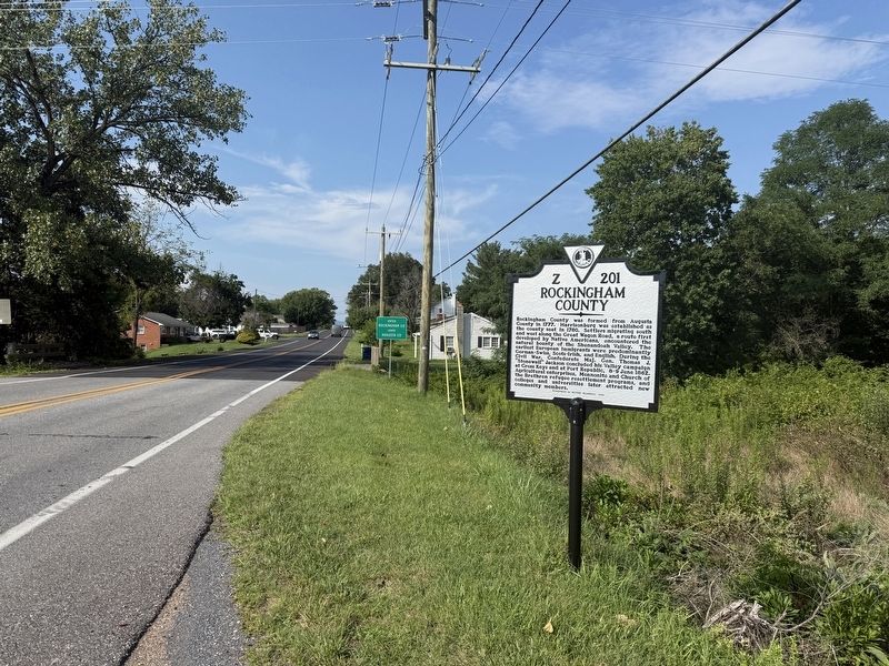 Rockingham County side of the marker. Click for full size. Rockingham County side of the marker image. Click for full size.
