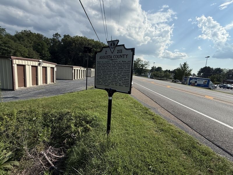Augusta County side of the marker. Click for full size. Augusta County side of the marker image. Click for full size.