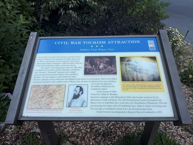 Civil War Tourism Attraction Marker. Click for full size. Civil War Tourism Attraction Marker image. Click for full size.