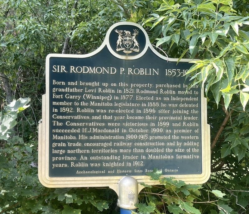 For Rodmond P. Roblin1853-1937 Marker image. Click for full size.