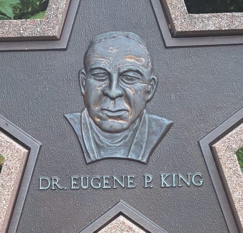 Close-up of Eugene King plaque. Click for full size. Close-up of Eugene King plaque image. Click for full size.