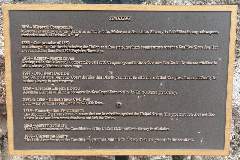 Timeline Marker. Click for full size. Timeline Marker image. Click for full size.