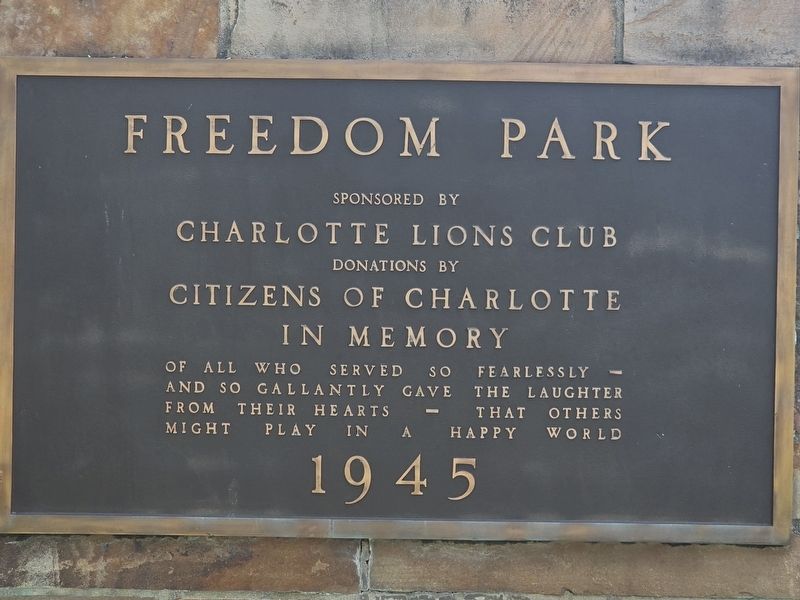 Freedom Park Marker. Click for full size. Freedom Park Marker image. Click for full size.