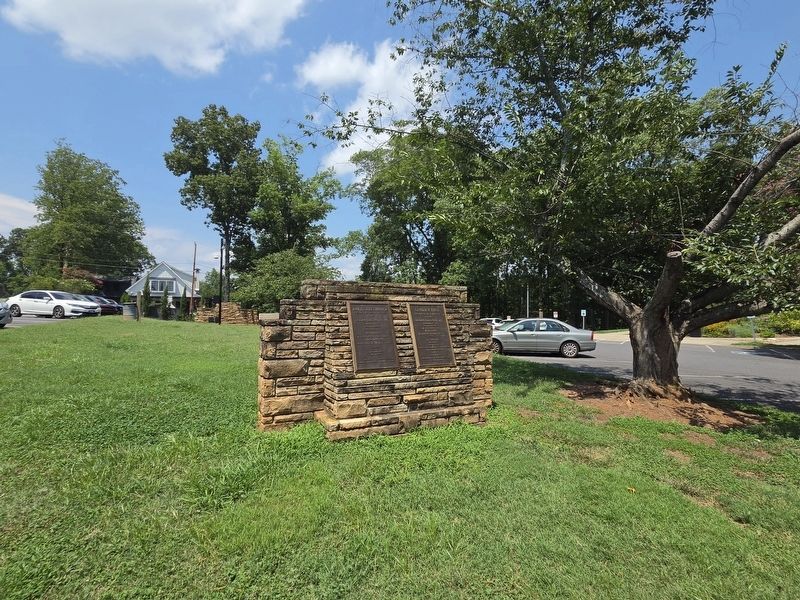Wide wiew Dwight D. Eisenhower/ Gerald R. Ford Marker. Click for full size. Wide wiew Dwight D. Eisenhower/ Gerald R. Ford Marker image. Click for full size.