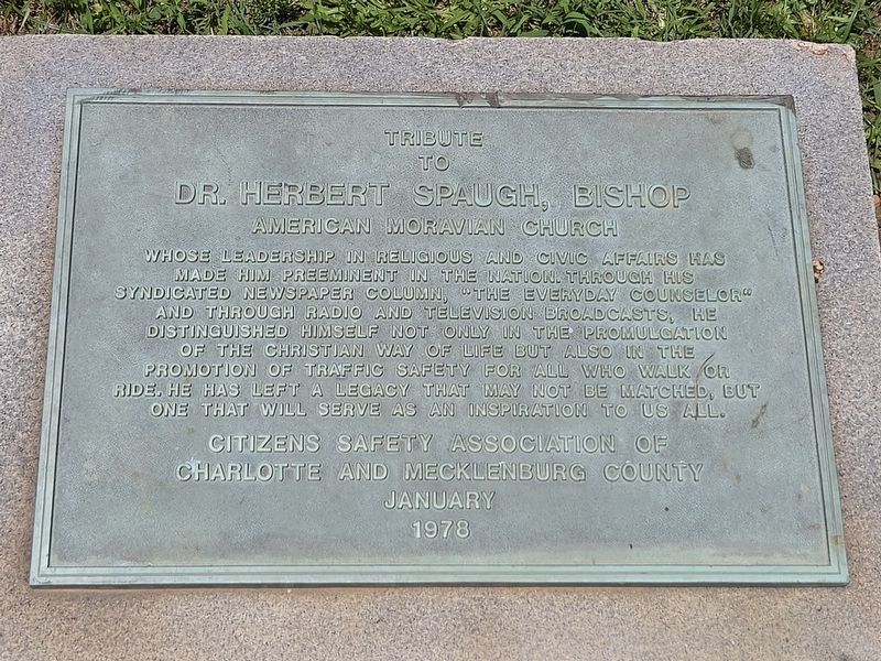 Dr. Herbert Spaugh, Bishop Marker. Click for full size. Dr. Herbert Spaugh, Bishop Marker image. Click for full size.