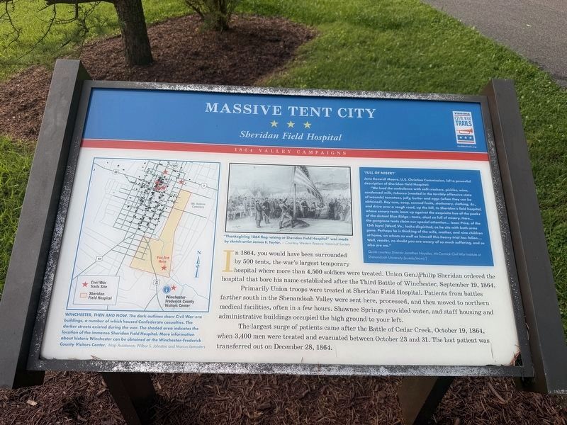Massive Tent City Marker. Click for full size. Massive Tent City Marker image. Click for full size.