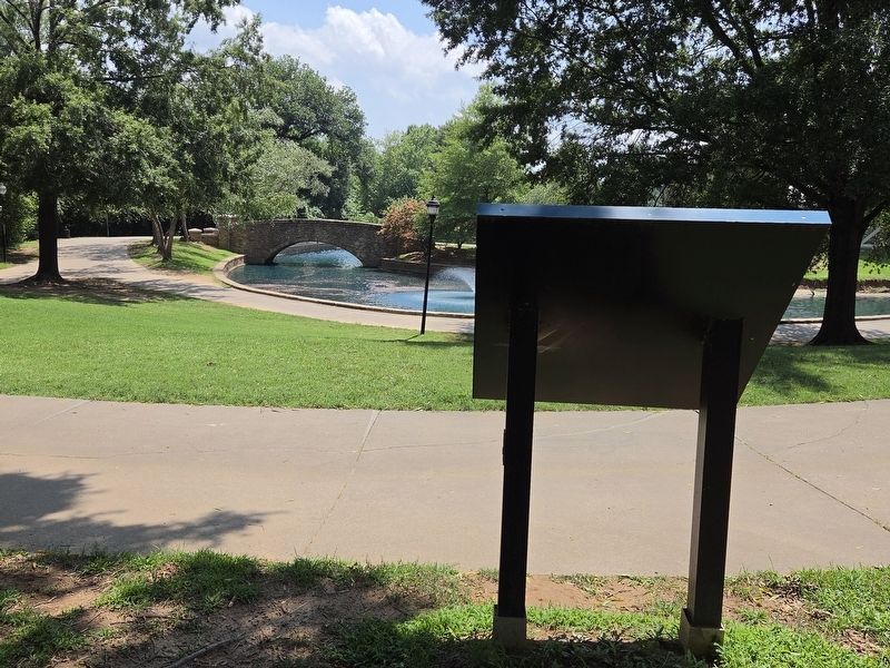 Freedom Park Marker looking south at the lake at Freedom Park. Click for full size. Freedom Park Marker looking south at the lake at Freedom Park image. Click for full size.
