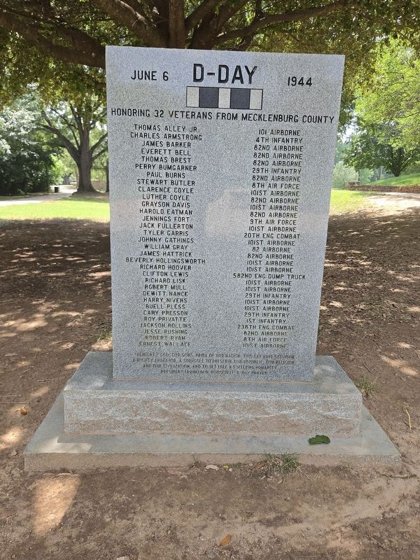 D-Day Monument. Click for full size. D-Day Monument image. Click for full size.