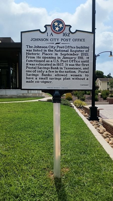 Johnson City Post Office Marker image. Click for full size.