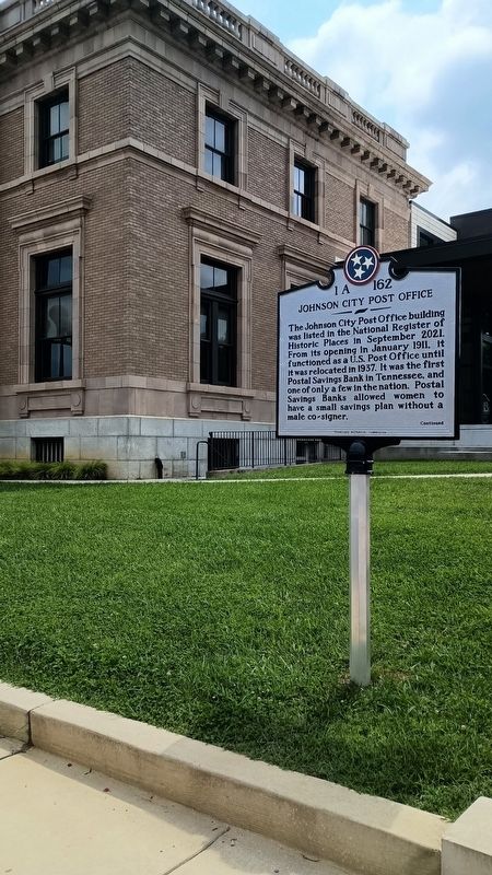 Johnson City Post Office Marker image. Click for full size.