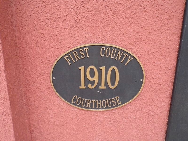 First County Courthouse Marker. Click for full size. First County Courthouse Marker image. Click for full size.