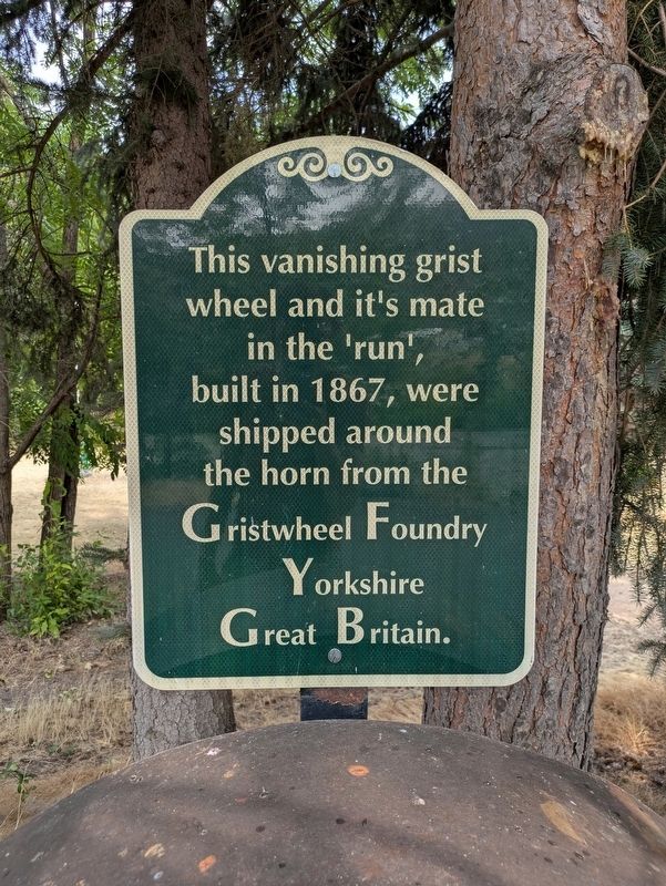 Vanishing Grist Wheel Marker. Click for full size. Vanishing Grist Wheel Marker image. Click for full size.