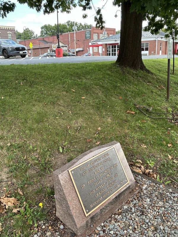 Site of Baldwin Power and Navigation Canal Marker. Click for full size. Site of Baldwin Power and Navigation Canal Marker image. Click for full size.
