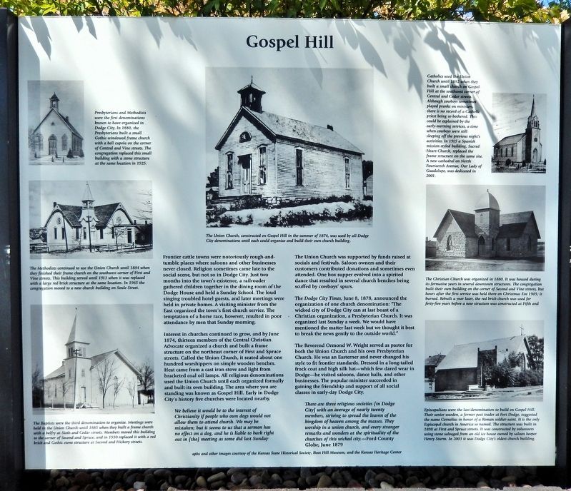 Gospel Hill Marker. Click for full size. Gospel Hill Marker image. Click for full size.