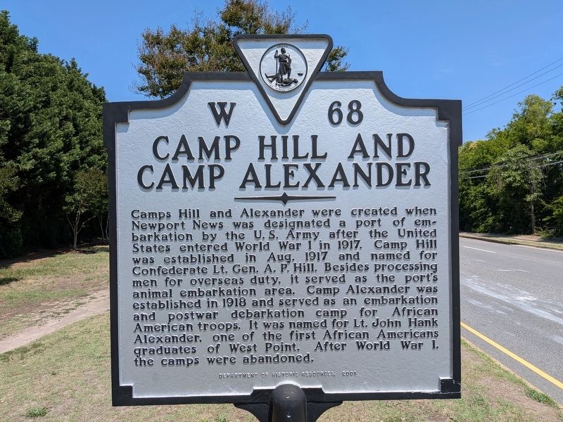 Camp Hill and Camp Alexander Marker. Click for full size. Camp Hill and Camp Alexander Marker image. Click for full size.