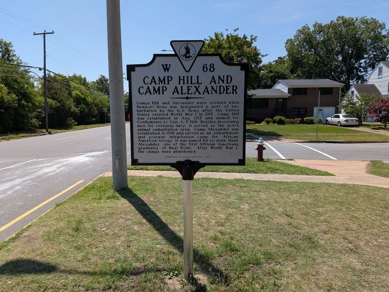 Camp Hill and Camp Alexander Marker. Click for full size. Camp Hill and Camp Alexander Marker image. Click for full size.