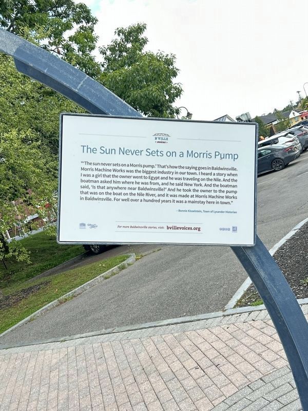 The Sun Never Sets On A Morris Pump Marker. Click for full size. The Sun Never Sets On A Morris Pump Marker image. Click for full size.