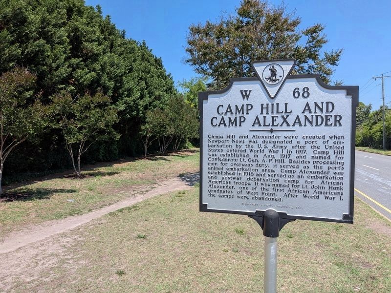 Camp Hill and Camp Alexander Marker. Click for full size. Camp Hill and Camp Alexander Marker image. Click for full size.