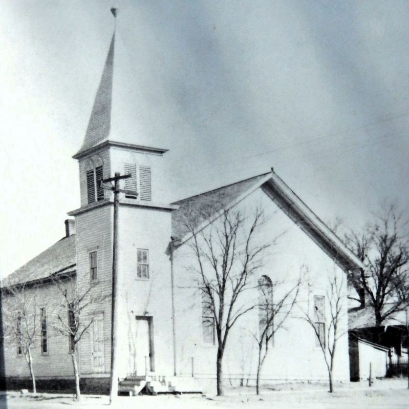 Marker detail: Baptist Church, 1885. Click for full size. Marker detail: Baptist Church, 1885 image. Click for full size.