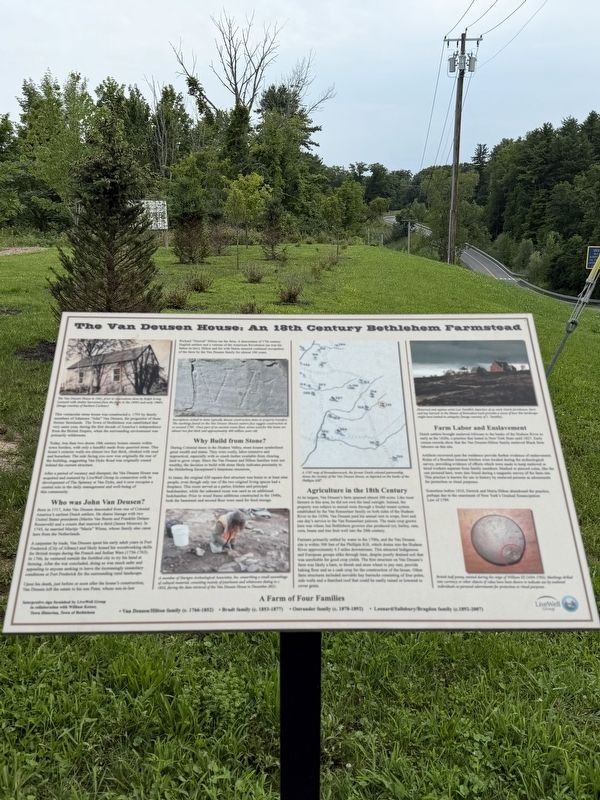 The Van Deusen House Marker image. Click for full size.
