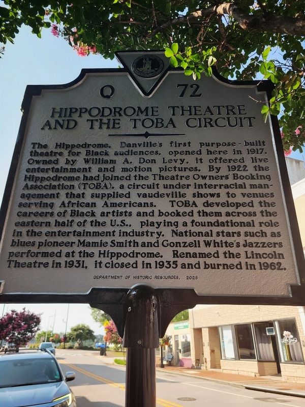 Hippodrome Theatre and the TOBA Circuit Marker. Click for full size. Hippodrome Theatre and the TOBA Circuit Marker image. Click for full size.