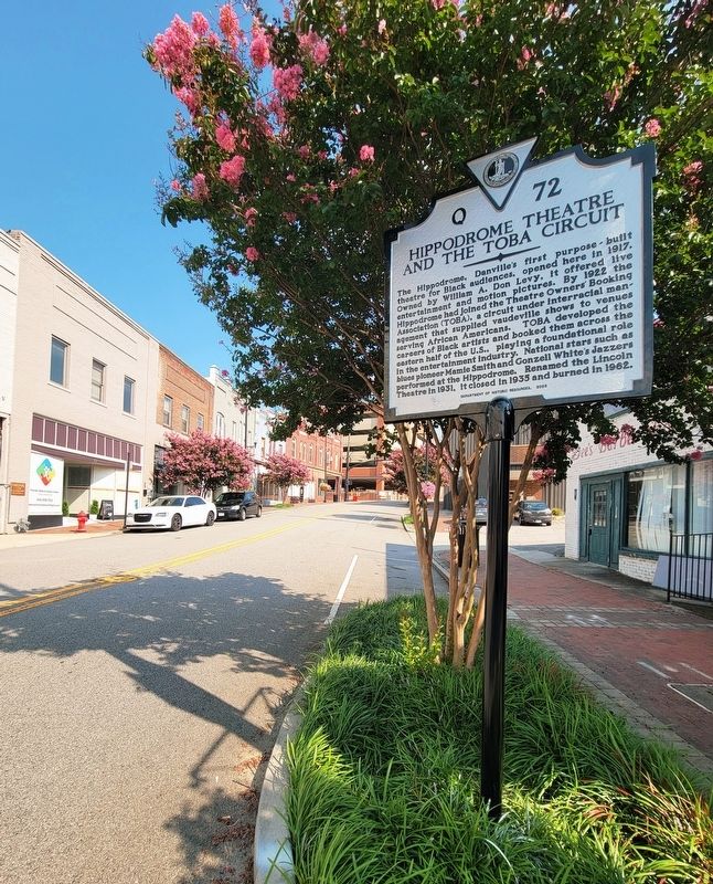 Hippodrome Theatre and the TOBA Circuit Marker. Click for full size. Hippodrome Theatre and the TOBA Circuit Marker image. Click for full size.