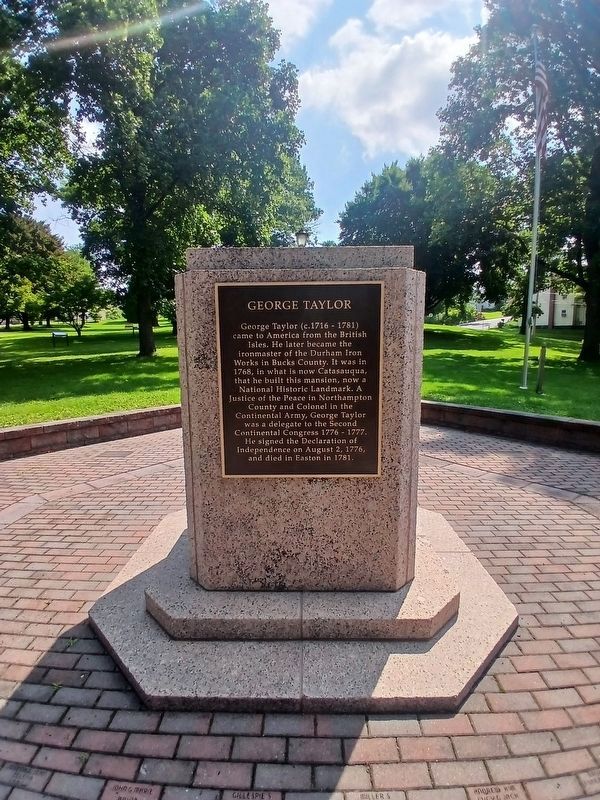 George Taylor Declaration Monument Marker- West side. Click for full size. George Taylor Declaration Monument Marker- West side image. Click for full size.