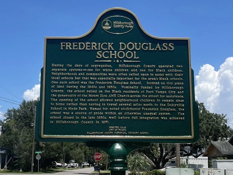 Frederick Douglass School Marker. Click for full size. Frederick Douglass School Marker image. Click for full size.