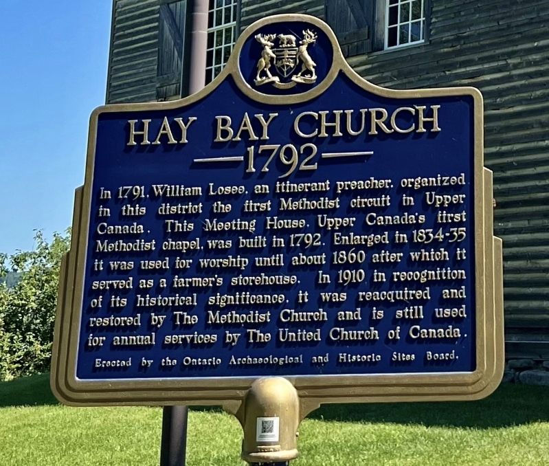 Hay Bay Church Marker image. Click for full size.