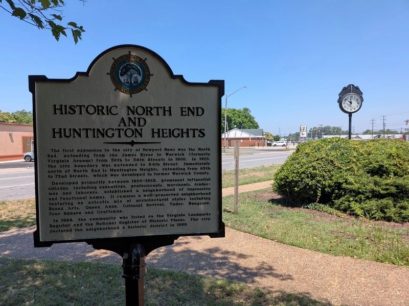 Historic North End And Huntington Heights Marker image. Click for full size.