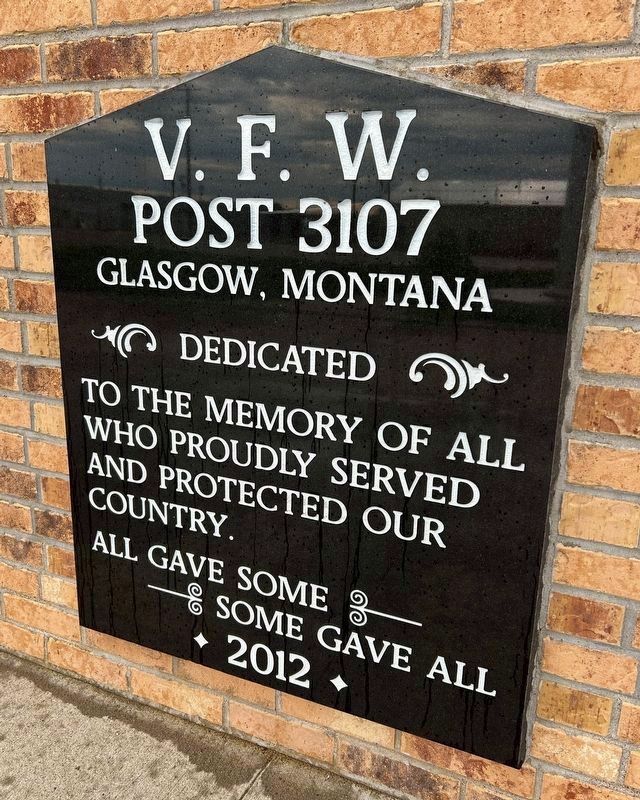 V. F. W. Post 3107 Memorial Marker. Click for full size. V. F. W. Post 3107 Memorial Marker image. Click for full size.