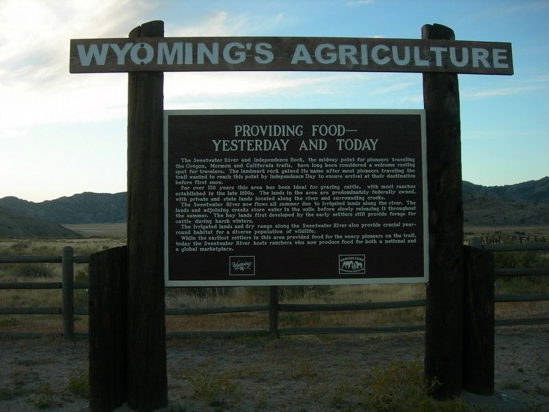 Providing Food--Yesterday and Today Marker. Click for full size. Providing Food--Yesterday and Today Marker image. Click for full size.