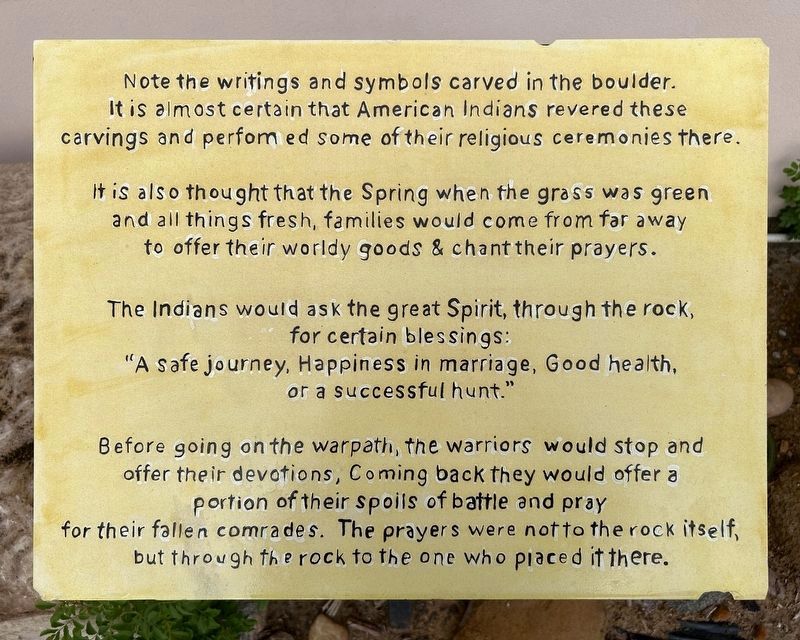 Boulder Carvings Marker image. Click for full size.